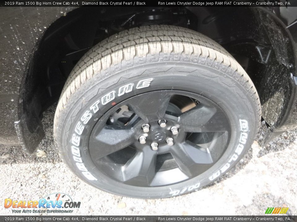 2019 Ram 1500 Big Horn Crew Cab 4x4 Diamond Black Crystal Pearl / Black Photo #9