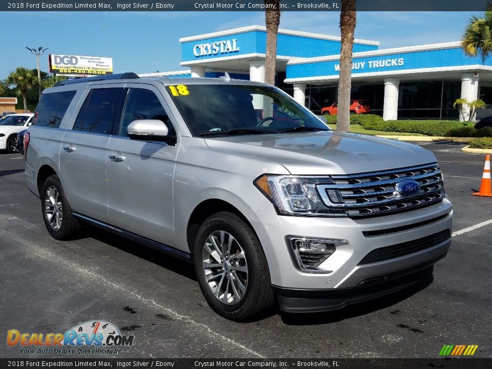 2018 Ford Expedition Limited Max Ingot Silver / Ebony Photo #7