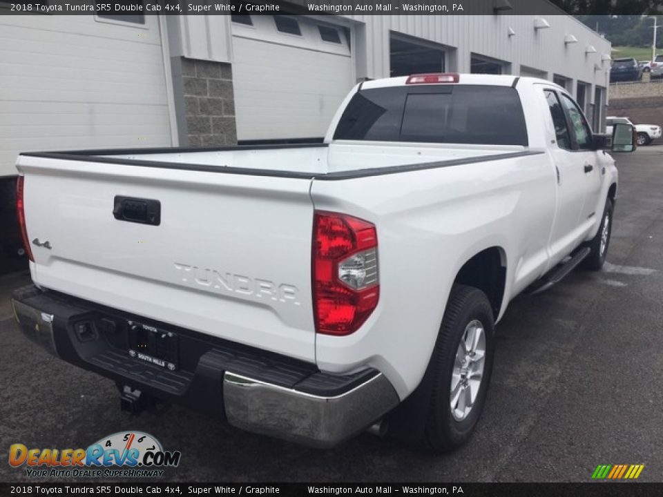 2018 Toyota Tundra SR5 Double Cab 4x4 Super White / Graphite Photo #3