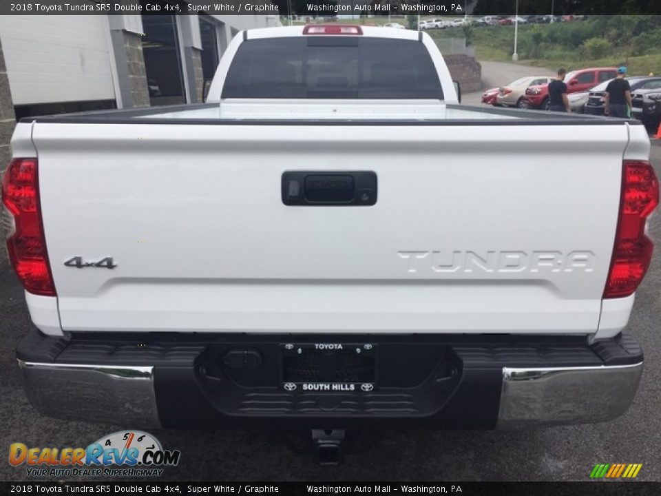 2018 Toyota Tundra SR5 Double Cab 4x4 Super White / Graphite Photo #4
