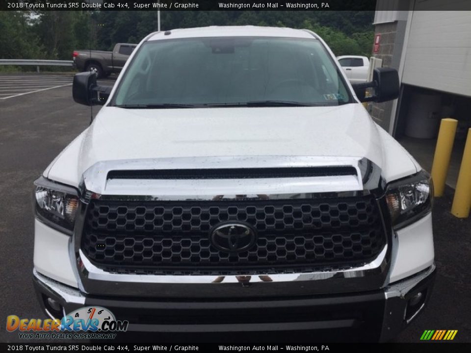 2018 Toyota Tundra SR5 Double Cab 4x4 Super White / Graphite Photo #7