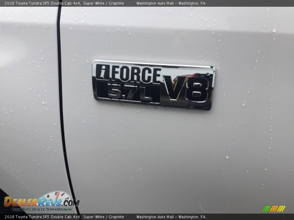 2018 Toyota Tundra SR5 Double Cab 4x4 Super White / Graphite Photo #9
