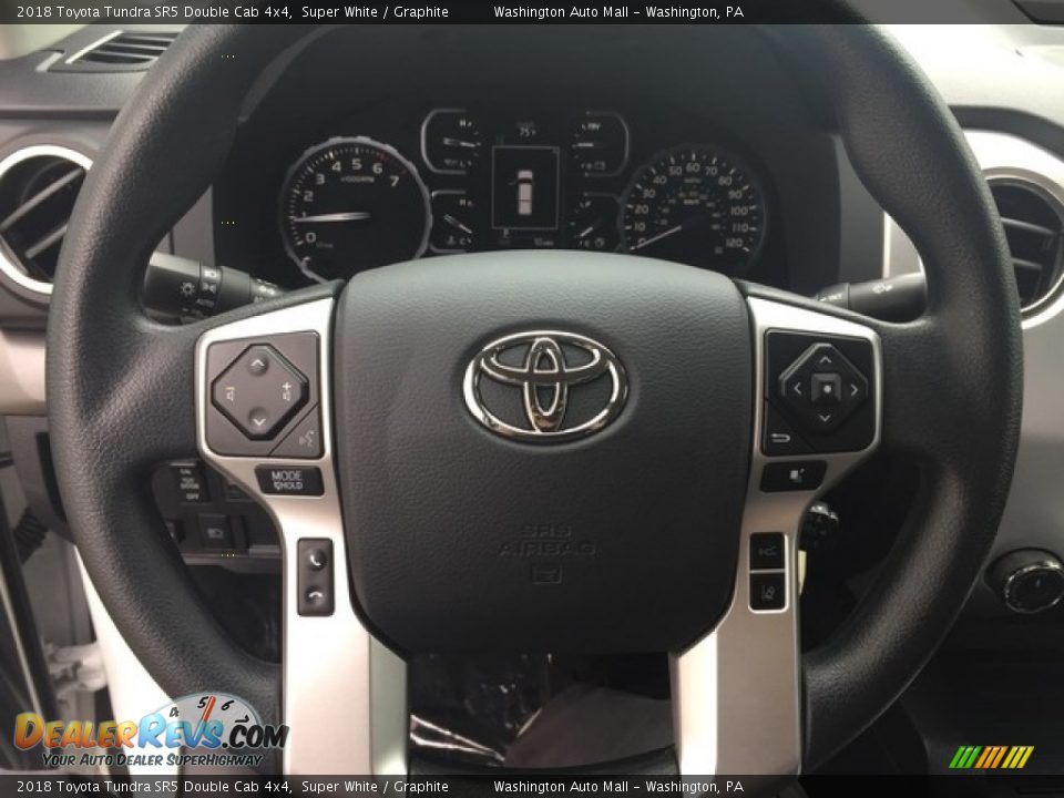 2018 Toyota Tundra SR5 Double Cab 4x4 Super White / Graphite Photo #14