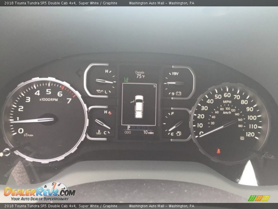 2018 Toyota Tundra SR5 Double Cab 4x4 Super White / Graphite Photo #15