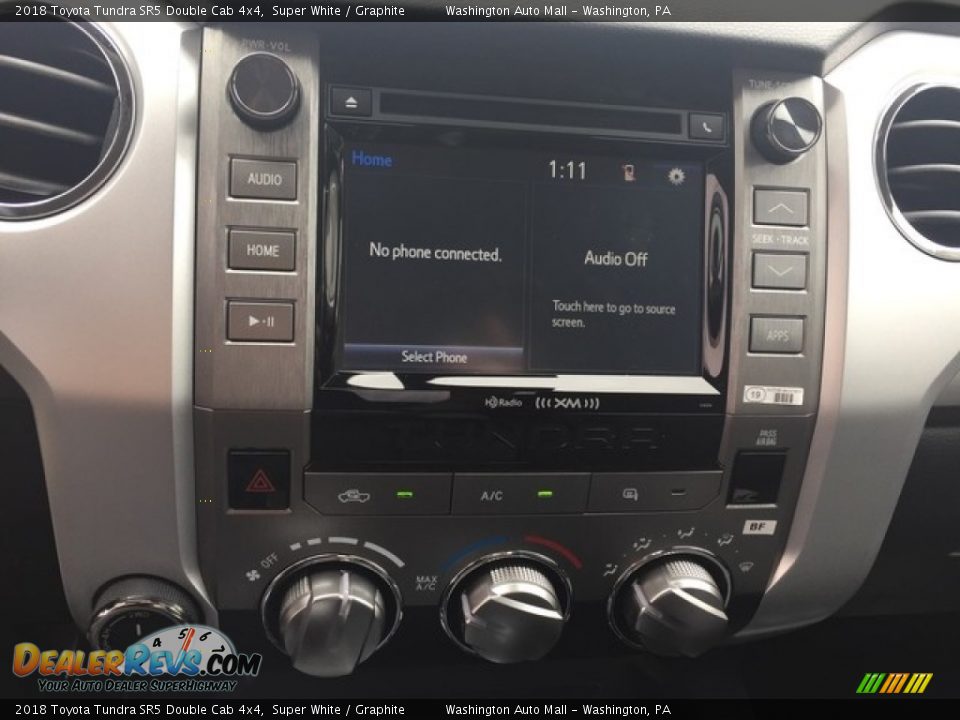 2018 Toyota Tundra SR5 Double Cab 4x4 Super White / Graphite Photo #16