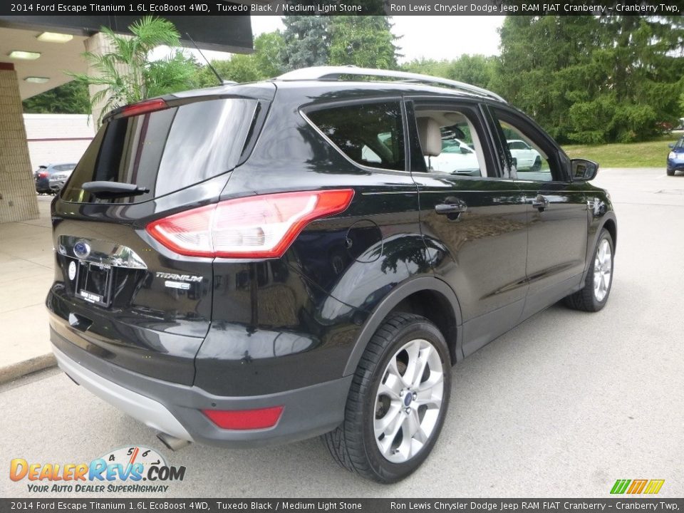 2014 Ford Escape Titanium 1.6L EcoBoost 4WD Tuxedo Black / Medium Light Stone Photo #2