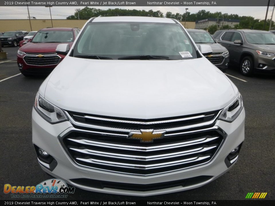 2019 Chevrolet Traverse High Country AWD Pearl White / Jet Black/Loft Brown Photo #8