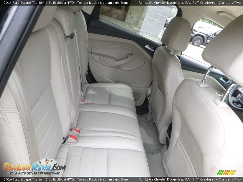 2014 Ford Escape Titanium 1.6L EcoBoost 4WD Tuxedo Black / Medium Light Stone Photo #10