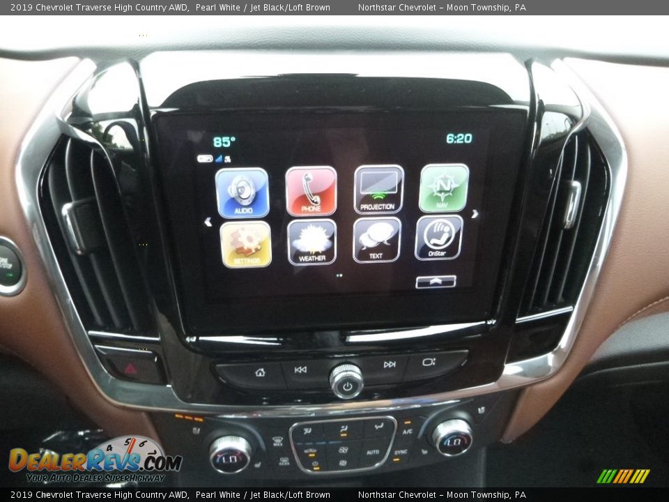 2019 Chevrolet Traverse High Country AWD Pearl White / Jet Black/Loft Brown Photo #19