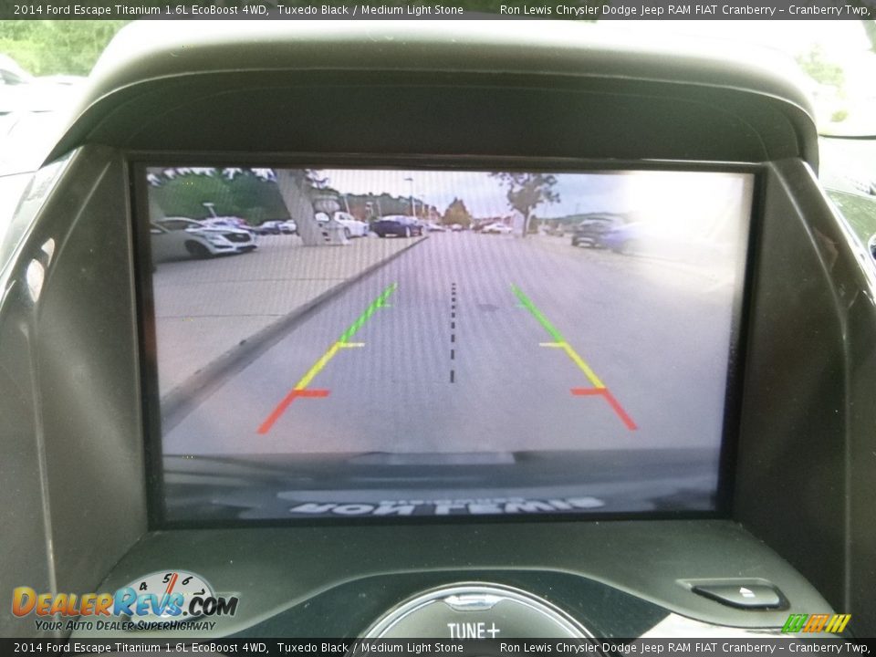 2014 Ford Escape Titanium 1.6L EcoBoost 4WD Tuxedo Black / Medium Light Stone Photo #18