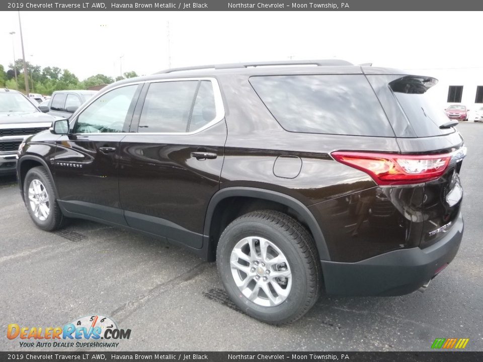 2019 Chevrolet Traverse LT AWD Havana Brown Metallic / Jet Black Photo #3