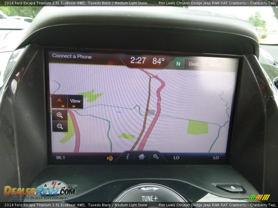 2014 Ford Escape Titanium 1.6L EcoBoost 4WD Tuxedo Black / Medium Light Stone Photo #19