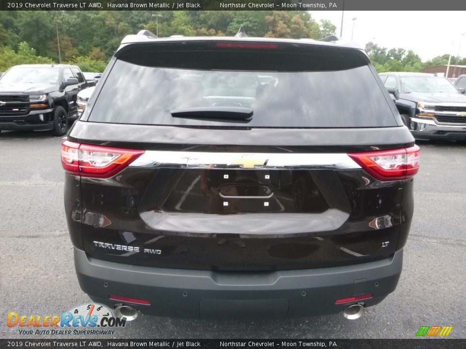 2019 Chevrolet Traverse LT AWD Havana Brown Metallic / Jet Black Photo #4