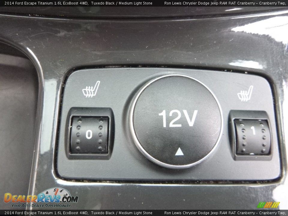 2014 Ford Escape Titanium 1.6L EcoBoost 4WD Tuxedo Black / Medium Light Stone Photo #20