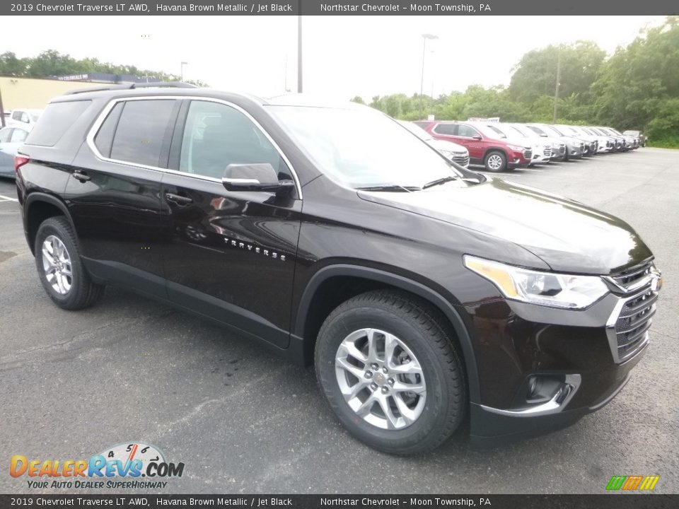 2019 Chevrolet Traverse LT AWD Havana Brown Metallic / Jet Black Photo #7