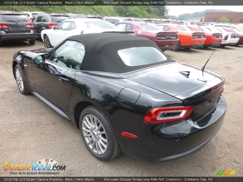 2019 Fiat 124 Spider Classica Roadster Black / Nero (Black) Photo #3