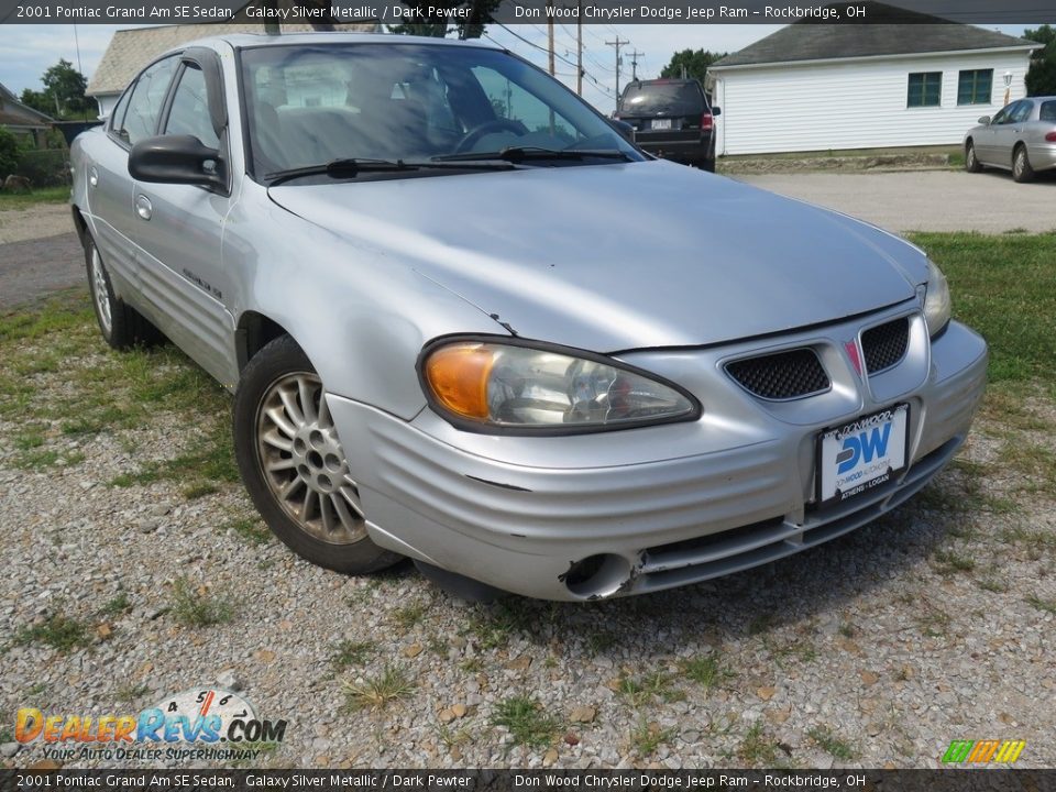 2001 Pontiac Grand Am SE Sedan Galaxy Silver Metallic / Dark Pewter Photo #1
