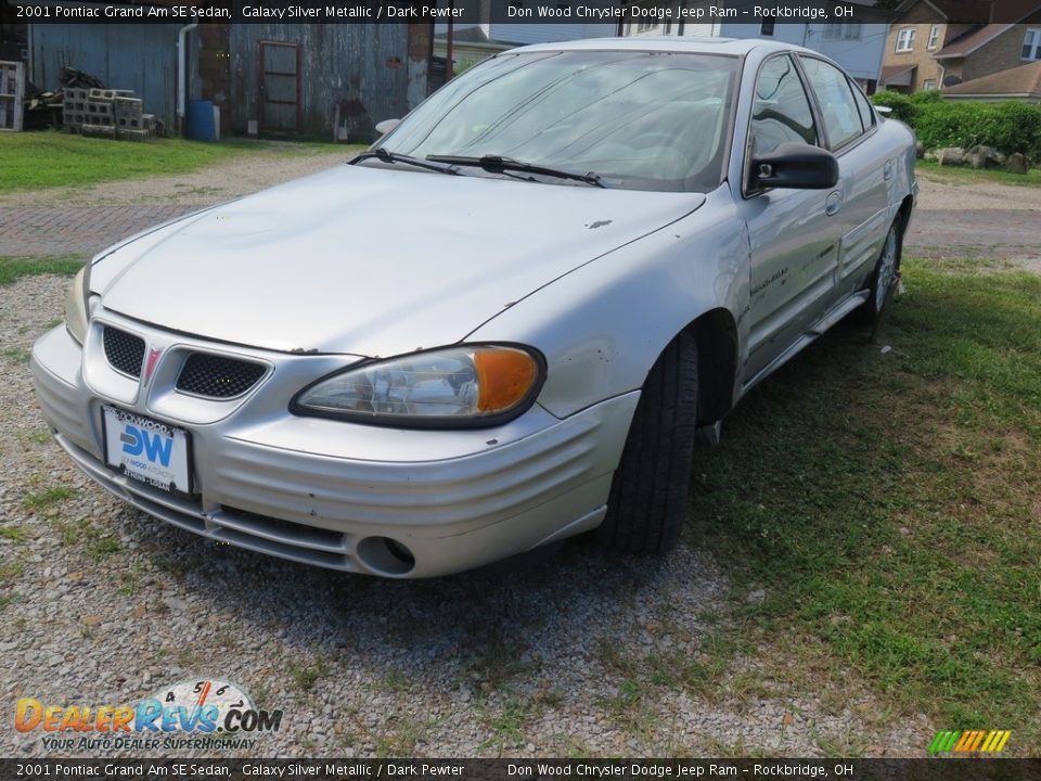 2001 Pontiac Grand Am SE Sedan Galaxy Silver Metallic / Dark Pewter Photo #5