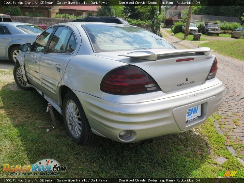 2001 Pontiac Grand Am SE Sedan Galaxy Silver Metallic / Dark Pewter Photo #6