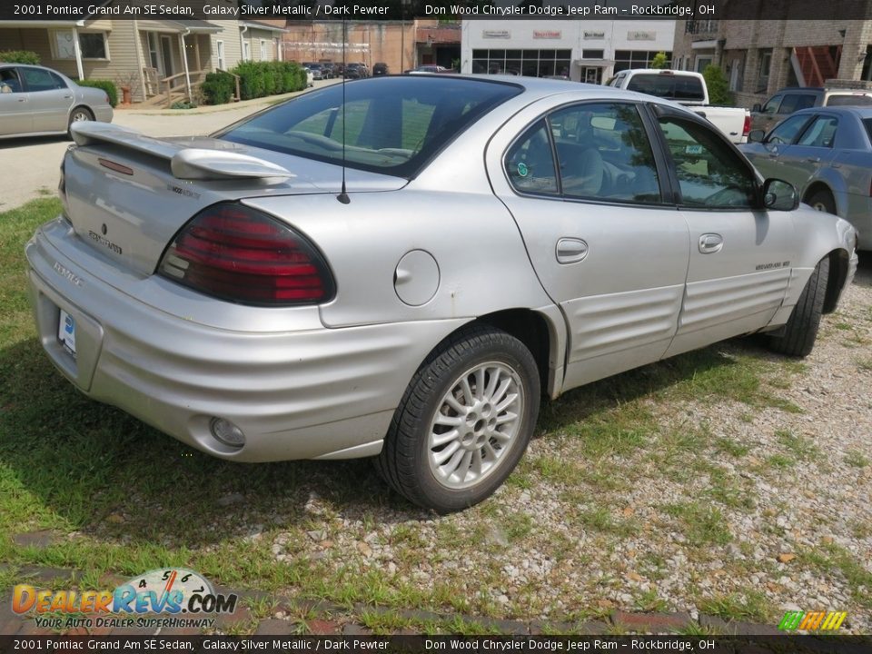 2001 Pontiac Grand Am SE Sedan Galaxy Silver Metallic / Dark Pewter Photo #8
