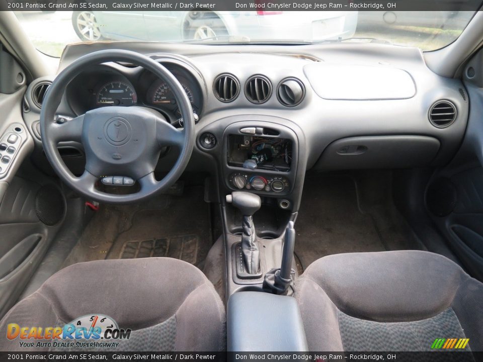 2001 Pontiac Grand Am SE Sedan Galaxy Silver Metallic / Dark Pewter Photo #9