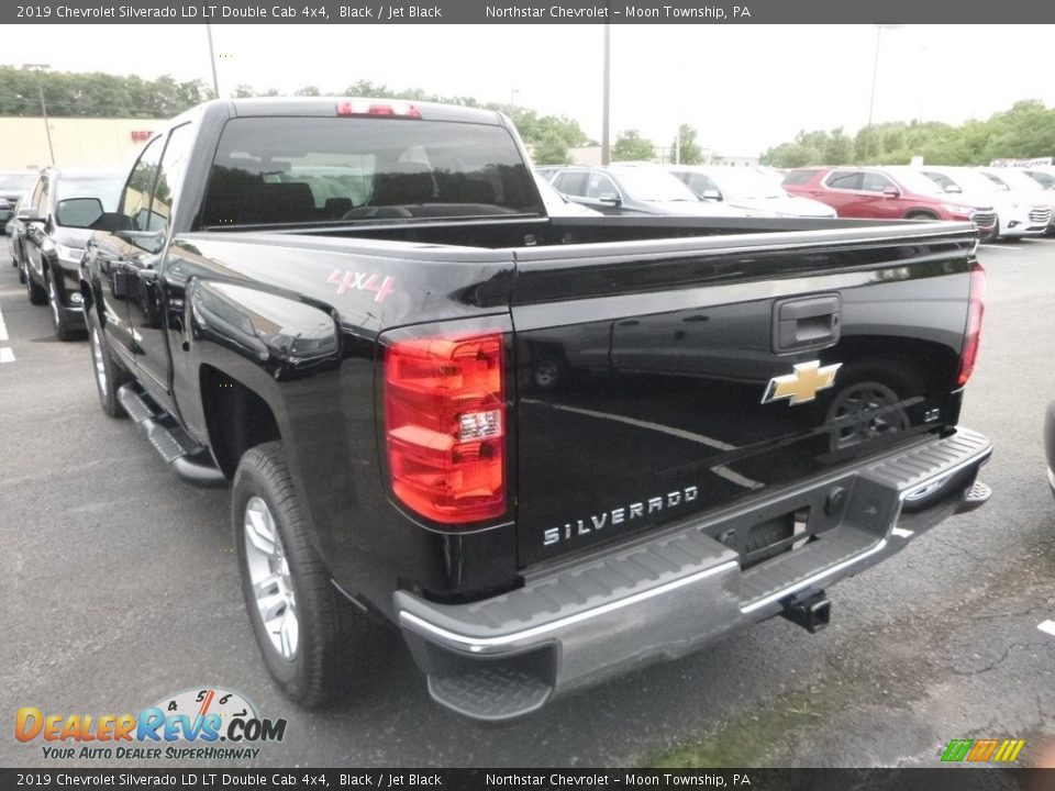 2019 Chevrolet Silverado LD LT Double Cab 4x4 Black / Jet Black Photo #3
