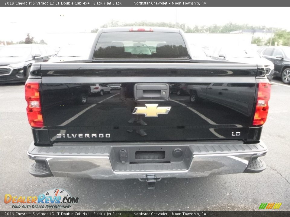 2019 Chevrolet Silverado LD LT Double Cab 4x4 Black / Jet Black Photo #4