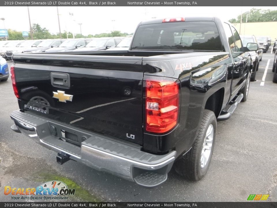 2019 Chevrolet Silverado LD LT Double Cab 4x4 Black / Jet Black Photo #5