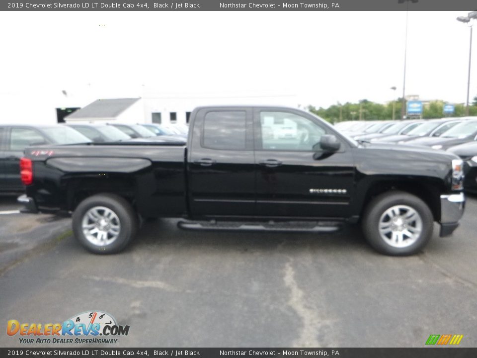 2019 Chevrolet Silverado LD LT Double Cab 4x4 Black / Jet Black Photo #6