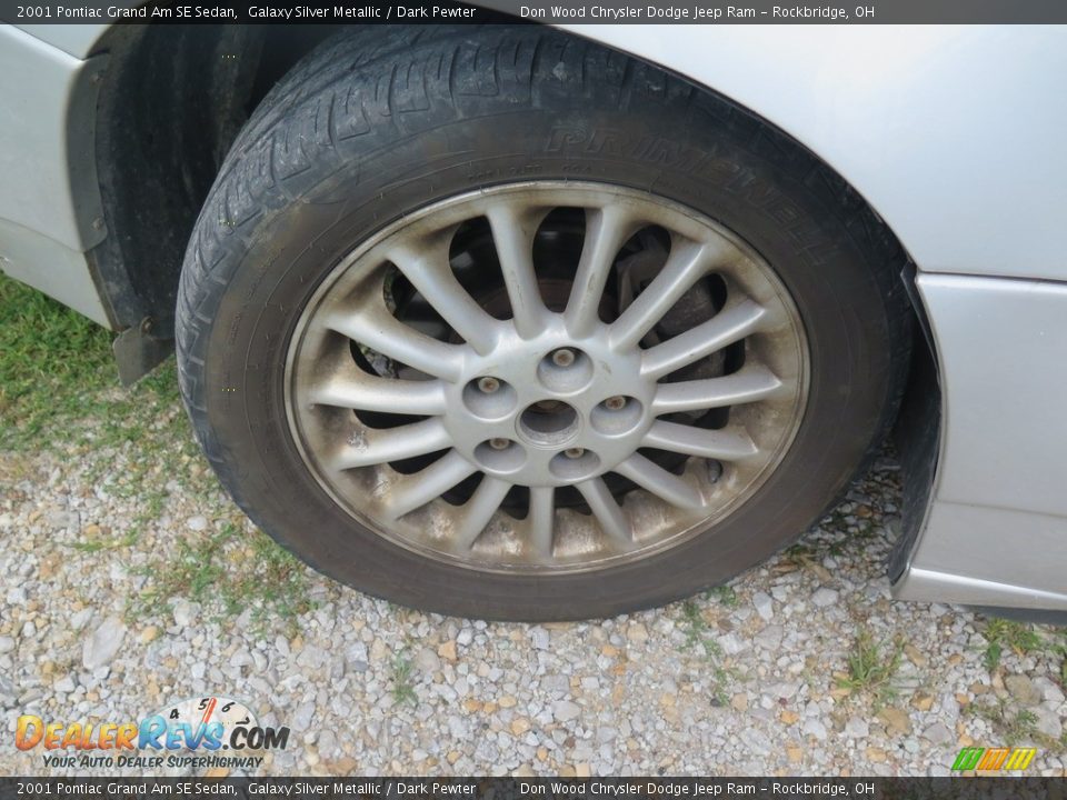 2001 Pontiac Grand Am SE Sedan Galaxy Silver Metallic / Dark Pewter Photo #20