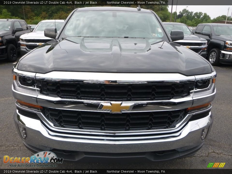 2019 Chevrolet Silverado LD LT Double Cab 4x4 Black / Jet Black Photo #8