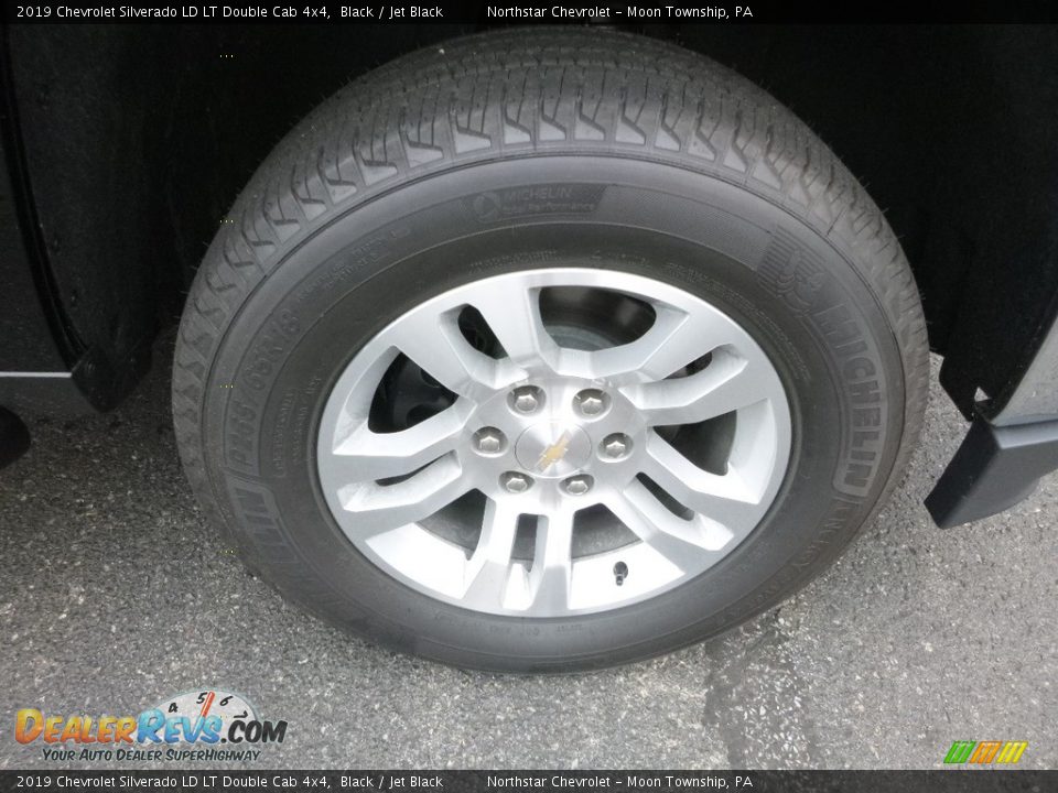 2019 Chevrolet Silverado LD LT Double Cab 4x4 Black / Jet Black Photo #9