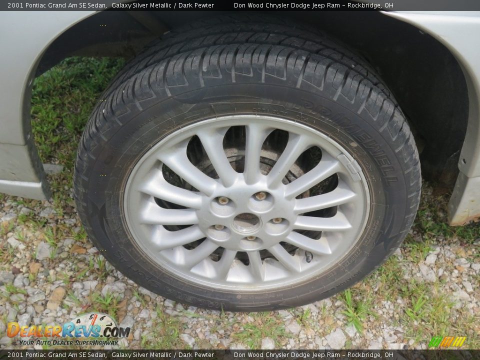 2001 Pontiac Grand Am SE Sedan Galaxy Silver Metallic / Dark Pewter Photo #22