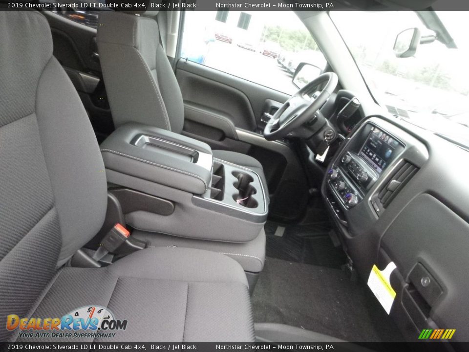 2019 Chevrolet Silverado LD LT Double Cab 4x4 Black / Jet Black Photo #10