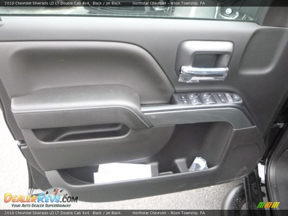 2019 Chevrolet Silverado LD LT Double Cab 4x4 Black / Jet Black Photo #15