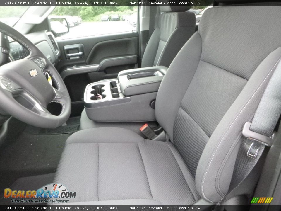 2019 Chevrolet Silverado LD LT Double Cab 4x4 Black / Jet Black Photo #16