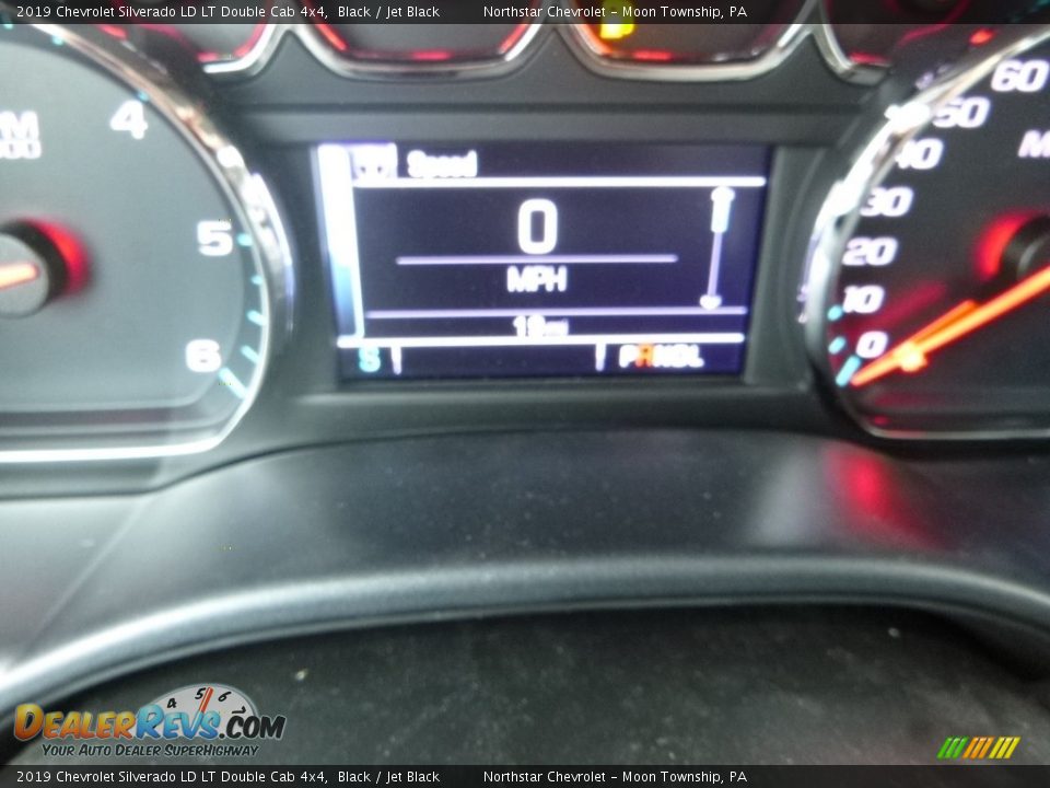 2019 Chevrolet Silverado LD LT Double Cab 4x4 Black / Jet Black Photo #20