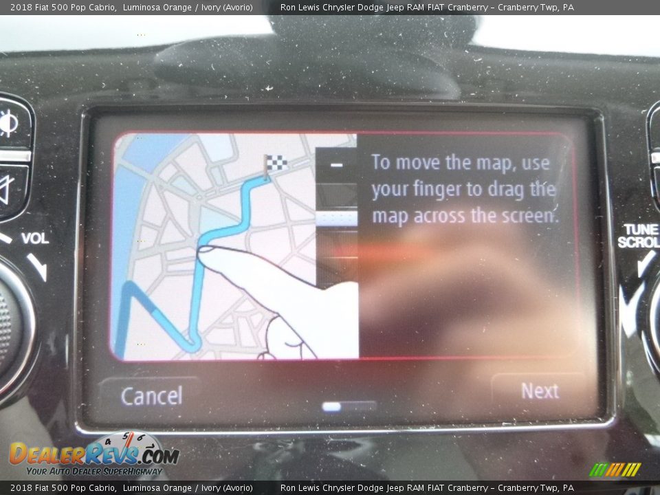 2018 Fiat 500 Pop Cabrio Luminosa Orange / Ivory (Avorio) Photo #16