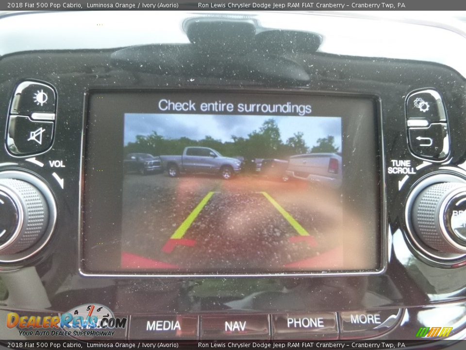 2018 Fiat 500 Pop Cabrio Luminosa Orange / Ivory (Avorio) Photo #17