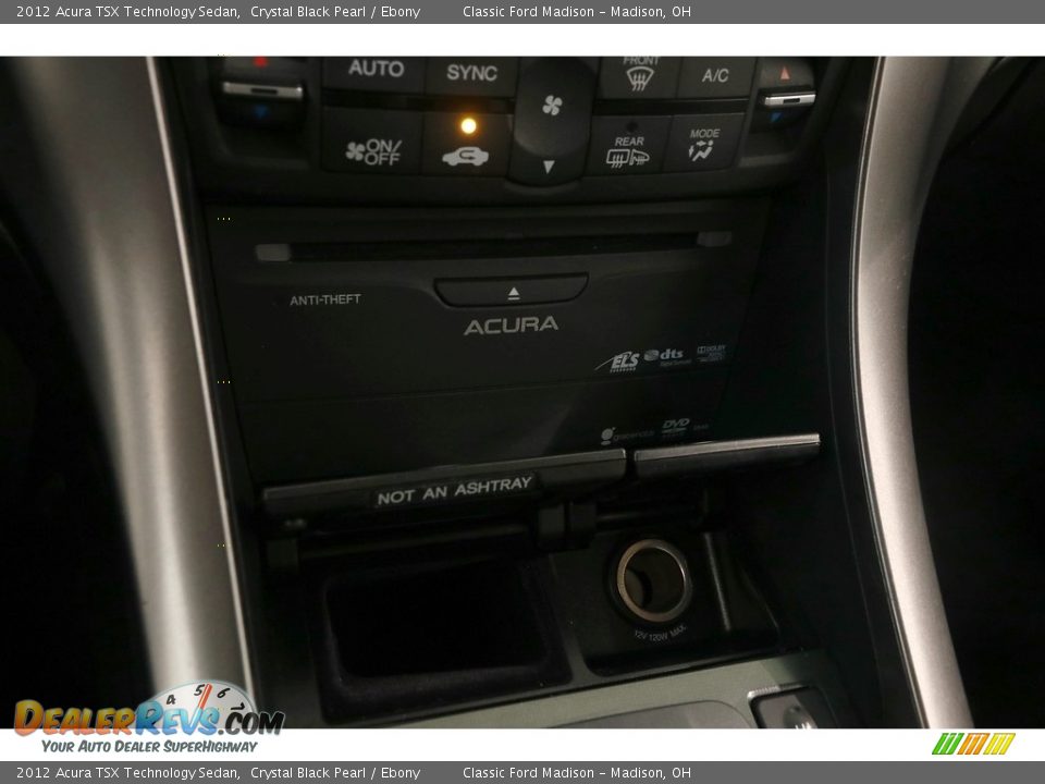 2012 Acura TSX Technology Sedan Crystal Black Pearl / Ebony Photo #15