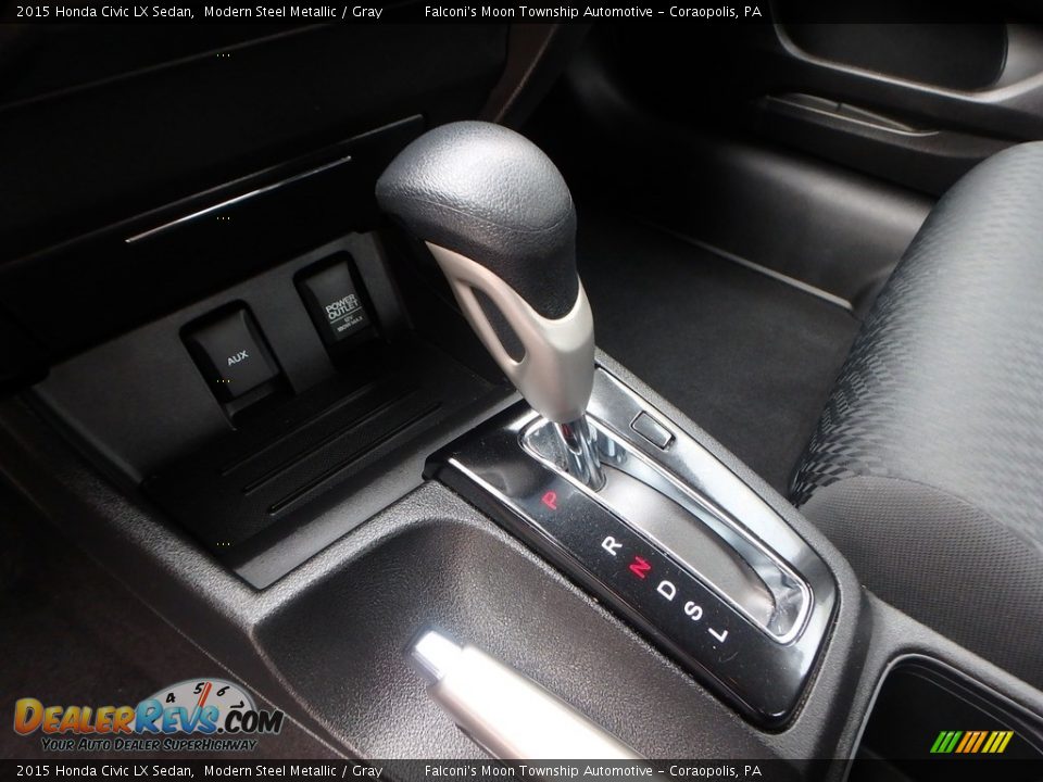 2015 Honda Civic LX Sedan Modern Steel Metallic / Gray Photo #20