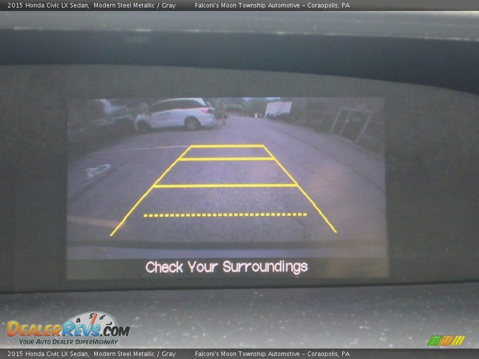 2015 Honda Civic LX Sedan Modern Steel Metallic / Gray Photo #25