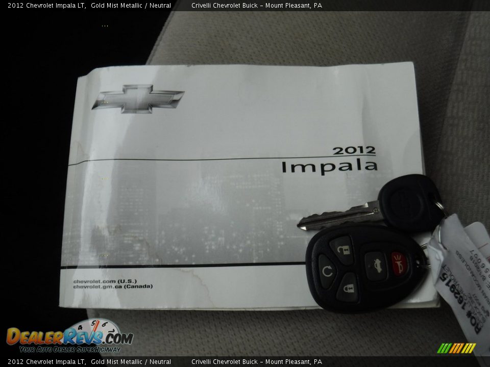 2012 Chevrolet Impala LT Gold Mist Metallic / Neutral Photo #26