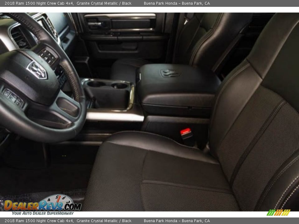 2018 Ram 1500 Night Crew Cab 4x4 Granite Crystal Metallic / Black Photo #3