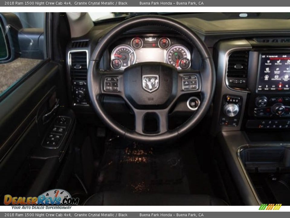 2018 Ram 1500 Night Crew Cab 4x4 Granite Crystal Metallic / Black Photo #5