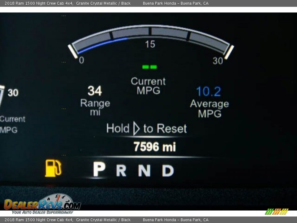 2018 Ram 1500 Night Crew Cab 4x4 Granite Crystal Metallic / Black Photo #6