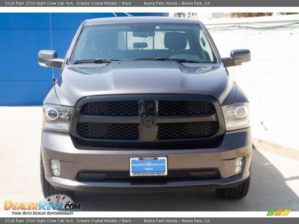 2018 Ram 1500 Night Crew Cab 4x4 Granite Crystal Metallic / Black Photo #7