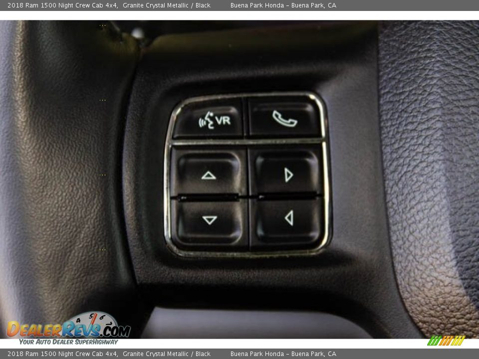 2018 Ram 1500 Night Crew Cab 4x4 Granite Crystal Metallic / Black Photo #16