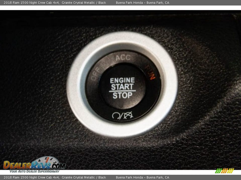 2018 Ram 1500 Night Crew Cab 4x4 Granite Crystal Metallic / Black Photo #18