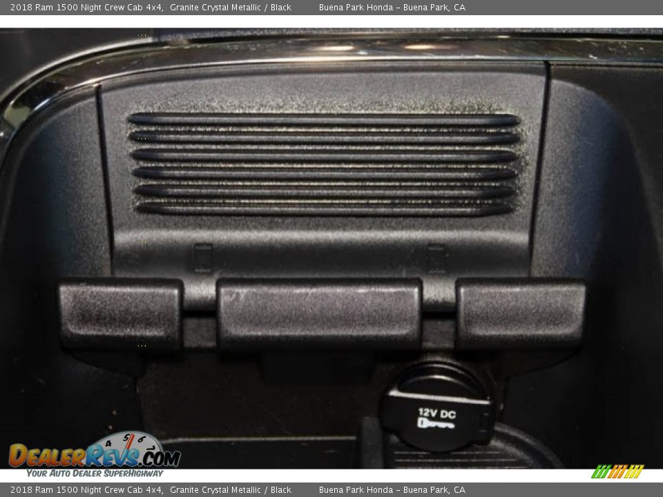 2018 Ram 1500 Night Crew Cab 4x4 Granite Crystal Metallic / Black Photo #19